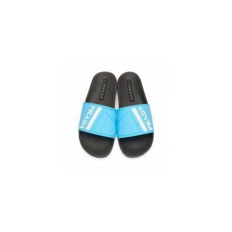 PRADA Prada Blue Slides