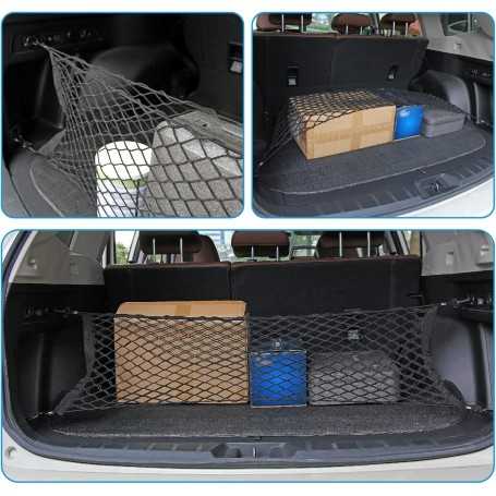 DOCAS Car Trunk Storage Net – Universal Mesh, 1 Large + 2 Small Nets for Car, SUV, Truck, Boat, and Home