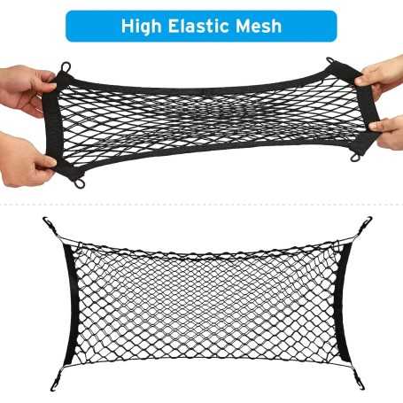 DOCAS Car Trunk Storage Net – Universal Mesh, 1 Large + 2 Small Nets for Car, SUV, Truck, Boat, and Home