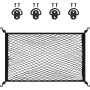 Filet de Rangement Coffre de Voiture – 100 x 80 cm Extensible Jusqu’à 160 x 140 cm