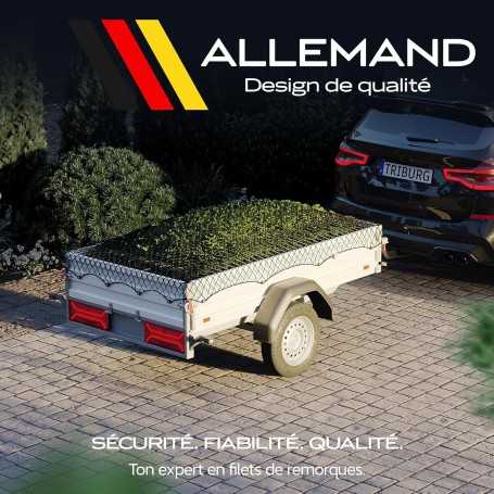 TRIBURG Stretchable Trailer Net – 1.5x2.7 m to 2.5x3.5 m