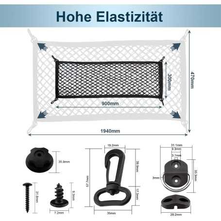 Car Trunk Storage Net – 90 x 30 cm