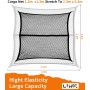 Heavy-Duty Pickup Cargo Net 120×120cm Extends to 230×230cm