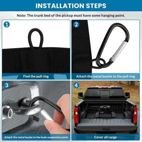Elastic Cargo Net 1.2×1.5 m, Expandable to 2.1×2.5 m
