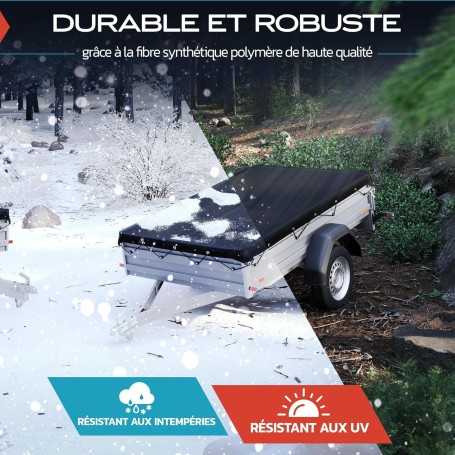 Filet pour remorque TRIBURG à mailles fines 2×3 m