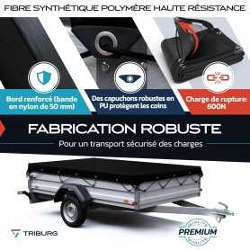 TRIBURG Fine-Mesh Trailer Net 2×3 m