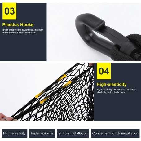 Broco Filet de Rangement pour Voiture, Camping-Car, SUV et Camion