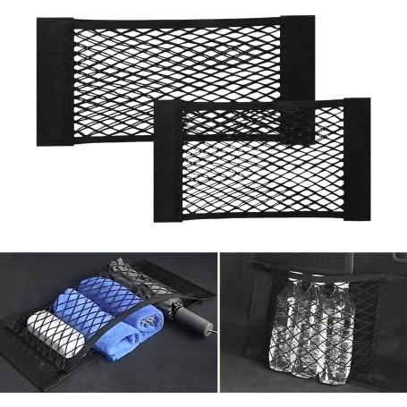 Set of 2 Car Storage Nets – 60×25 cm & 40×25 cm