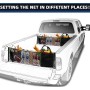 Elastic Storage Net with Hooks for Truck Bed – Cargo Organizer and Grocery Holder