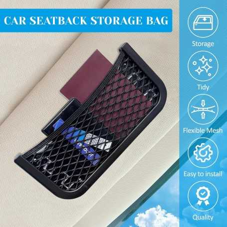 Lot de 2 Filets de Rangement Auto