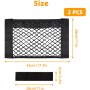 Lot de 2 Filets de Rangement de Coffre Camping-Car (28 × 45 cm)