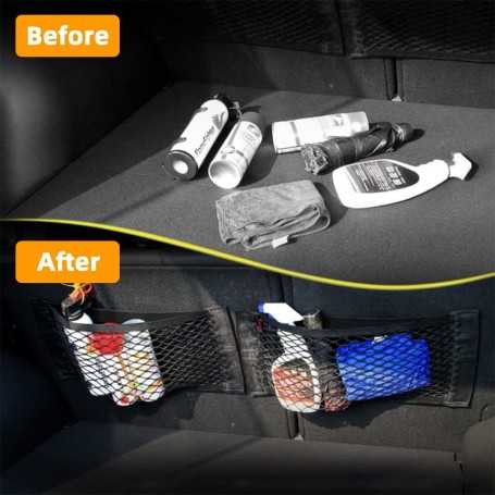 Lot de 2 Filets de Rangement de Coffre Camping-Car (28 × 45 cm)