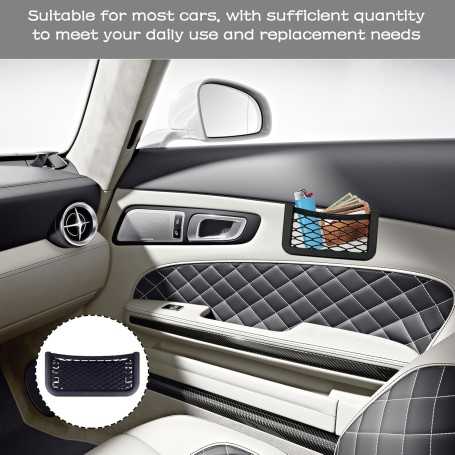 Lot de 2 Filets de Rangement Universels Caravane et Intérieur (26 × 12 cm)