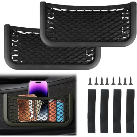 Lot de 2 Filets de Rangement Universels Caravane et Intérieur (26 × 12 cm)