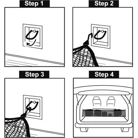 Filet de Rangement pour Voiture VEHIRIE 40x110 cm