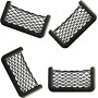 Car Trunk Storage Net – 4-Piece Pocket Organizer 15 x 8 cm