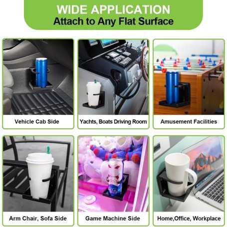 Spurtar – Lot de 2 Porte-Gobelets Pliables Universels | ABS Anticorrosion