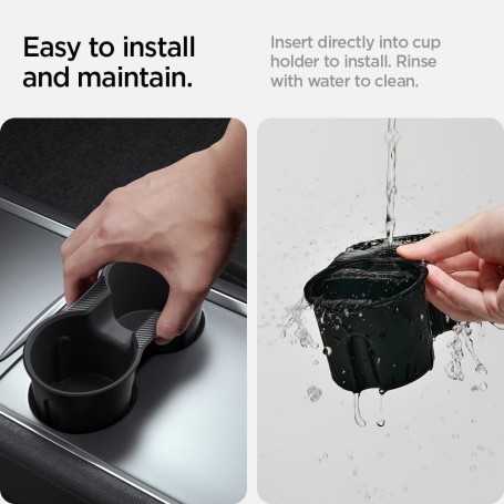 Spigen Cup Holder Insert for Tesla Model Y (~2024) & Model 3 (2021-2023)