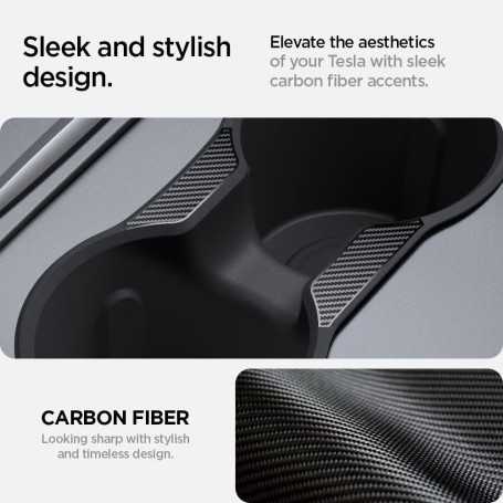 Spigen Cup Holder Insert for Tesla Model Y (~2024) & Model 3 (2021-2023)