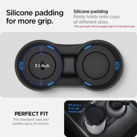 Spigen Cup Holder Insert for Tesla Model Y (~2024) & Model 3 (2021-2023)