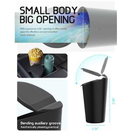 BMZX Mini Poubelle de Voiture avec Couvercle