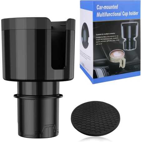 Universal Car Cup Holder Extender – Adjustable Base 65–95 mm