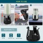 Lot de 2 Porte-Gobelet Universels Voiture