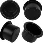 Lot de 4 Porte-Gobelets Universels – Inserts Plastique Noir pour Voiture