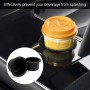 Lot de 4 Porte-Gobelets Universels – Inserts Plastique Noir pour Voiture