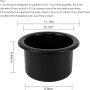 Set of 4 Universal Cup Holder Inserts – Black Plastic Replacement for Car