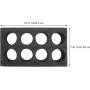 Garneck 8-Slot Foam Cup Holder Tray