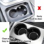 2PCS Car Coasters with Rhinestone – Non-Slip Universal Cup Holder Accessories for Trucks, SUVs, Cars