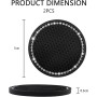 2PCS Car Coasters with Rhinestone – Non-Slip Universal Cup Holder Accessories for Trucks, SUVs, Cars