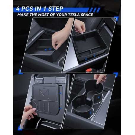 Set 4-en-1 Accessoires Tesla Model 3 (2024–2025)