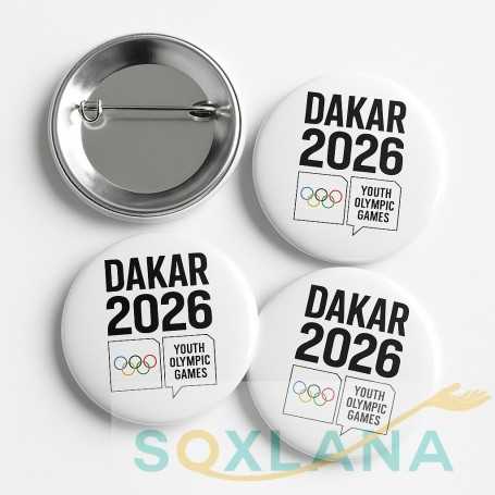 🎖️ Dakar 2026 Pin Badges – Official Collectible Buttons for Events, Merch & Branding