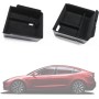 Armrest Organizer for Tesla – Flocked Center Console Tray (2-Pack)