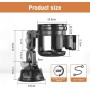 Car Cup Holder with Suction Cup – Adjustable 360° Drink Holder for Cars