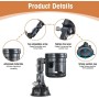 Car Cup Holder with Suction Cup – Adjustable 360° Drink Holder for Cars