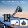 Car Cup Holder with Suction Cup – Adjustable 360° Drink Holder for Cars