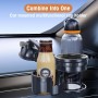Car Cup Holder with Suction Cup – Adjustable 360° Drink Holder for Cars