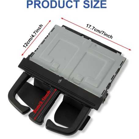 Porte-Gobelet Coulissant pour Tableau de Bord – Compatible VW & Audi | PSLER