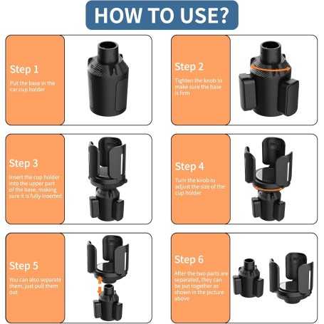 IULONEE Porte-Gobelets Ajustable