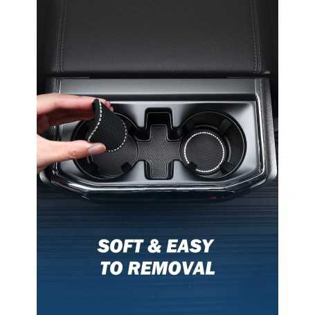JOYTUTUS Lot de 2 Porte-Gobelets Universels pour Voiture – Anti-Dérapant