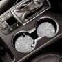 JOYTUTUS 2-Pack Car Coasters with Crystal Rhinestones