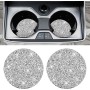 JOYTUTUS 2-Pack Car Coasters with Crystal Rhinestones