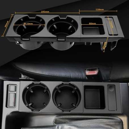 Geloo – Porte-Gobelet & Organisateur de Console Centrale pour BMW E46 (1998–2005)