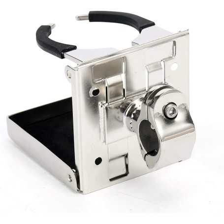 FreeTec – Lot de 4 Porte-Gobelets Pliables Réglables en Acier Inoxydable