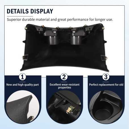Porte-gobelet pour W447 – Accessoire Console Centrale Voiture, Noir