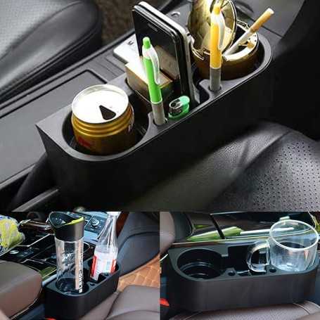Universal Car Cup Holder – Dual Multi-Functional Drink and Accessory Holder