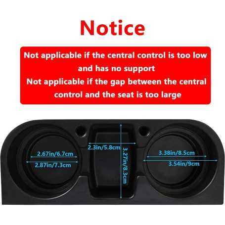 Universal Car Cup Holder – Dual Multi-Functional Drink and Accessory Holder